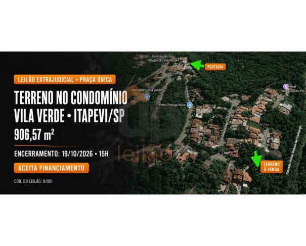 Foto de OPORTUNIDADE no Vila Verde - Terreno de 906,57 m² - Itapevi/SP